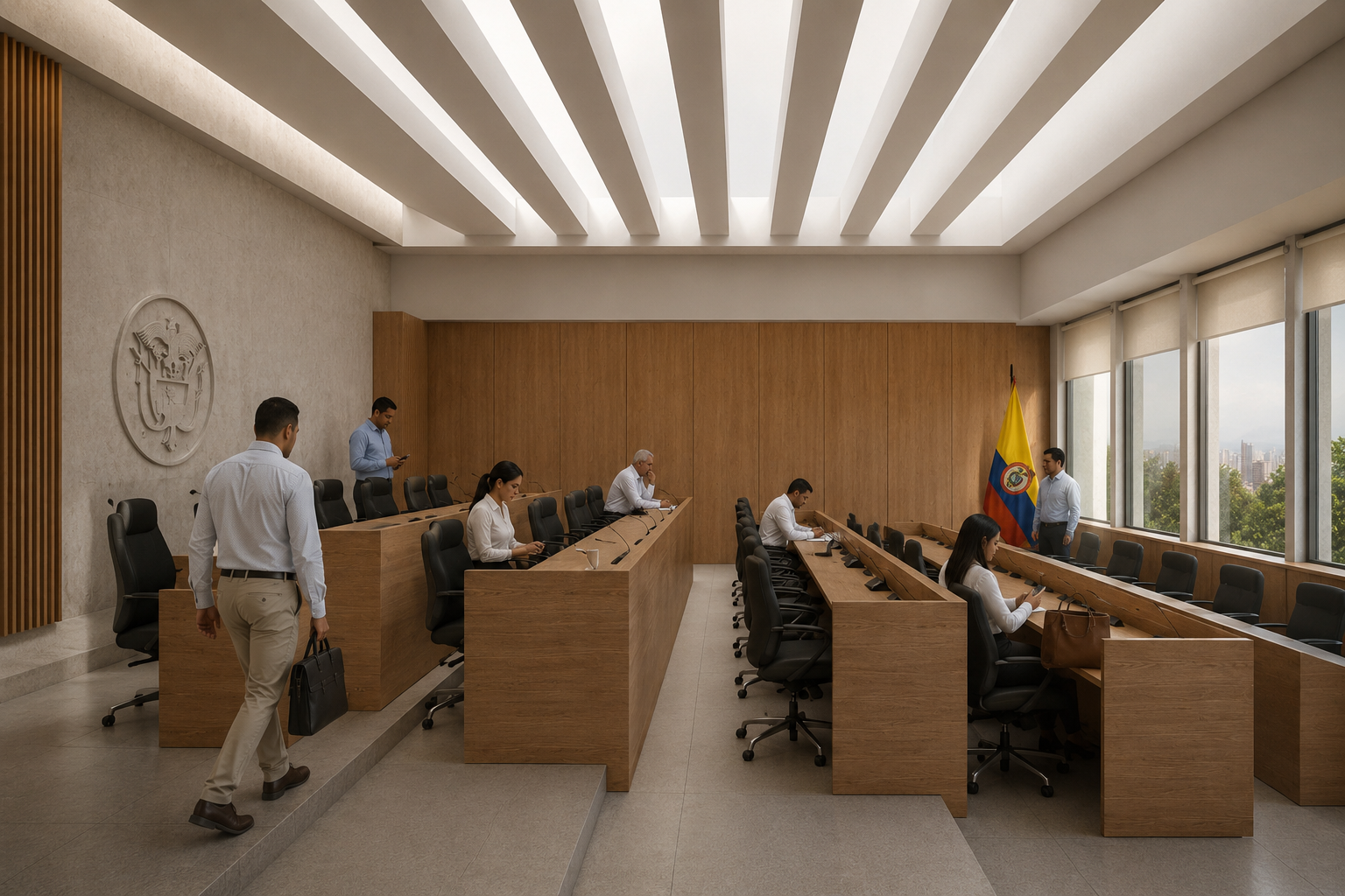Vista de vivienda unifamiliar BAR 01 en Cundinamarca, CO, en concreto a la vista y acero negro — proyecto de LINEA PRIMA, arquitectos en Bogotá.