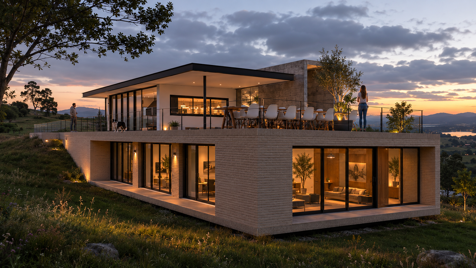 Arquitectura contemporánea en ladrillo sobre la sabana de Bogotá, lugar de aprendizaje para practicantes de arquitectura