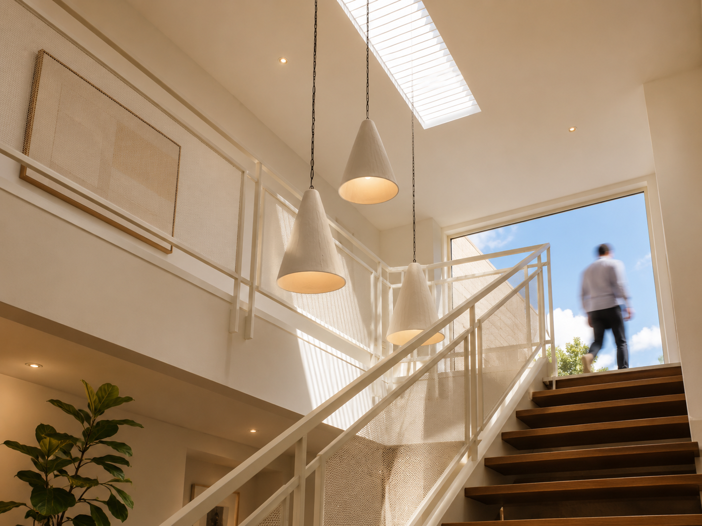Detalle de PRA 01, vivienda unifamiliar en Colombia: materiales nobles y luz natural. LINEA PRIMA, arquitectos en Bogotá.
