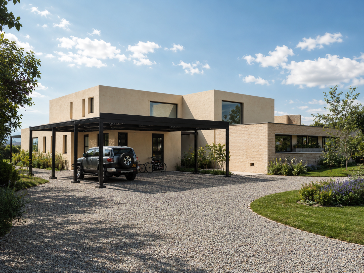 PRA 01 — vivienda unifamiliar en Colombia por LINEA PRIMA: materiales nobles y luz natural.
