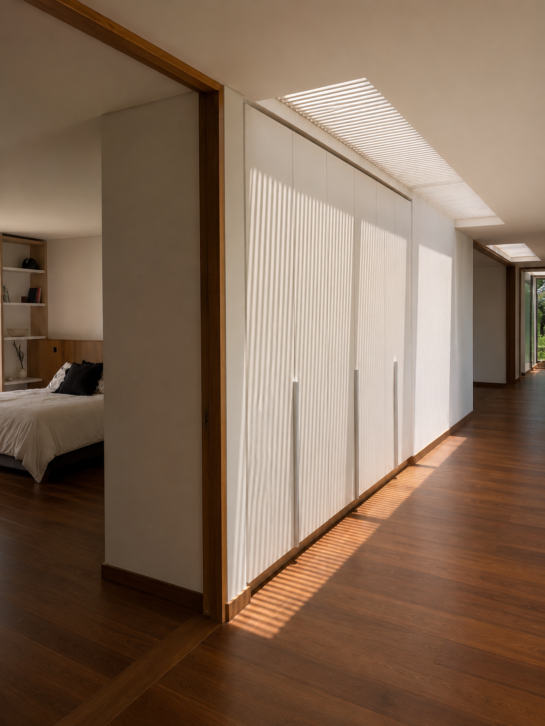 Detalle de SIN 01, vivienda unifamiliar en Cundinamarca, CO: mármol y piedra local. LINEA PRIMA, arquitectos en Bogotá.