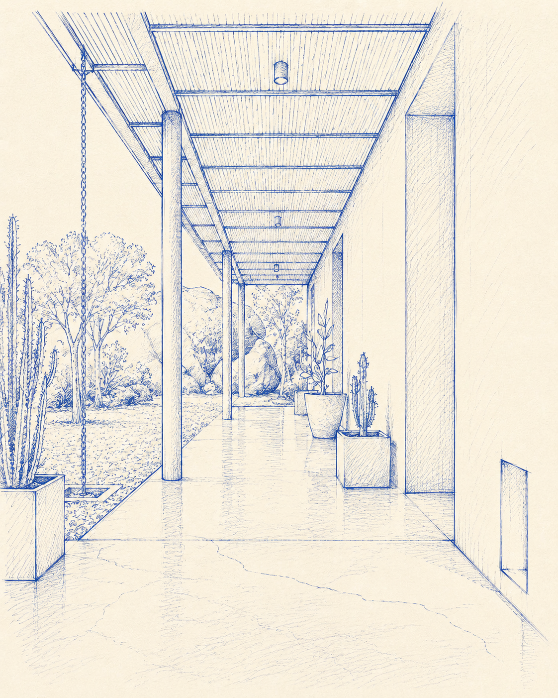Plano arquitectónico de VIL 02, vivienda unifamiliar en Colombia — LINEA PRIMA, arquitectos en Bogotá.